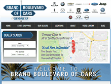 Tablet Screenshot of glendalecars.com